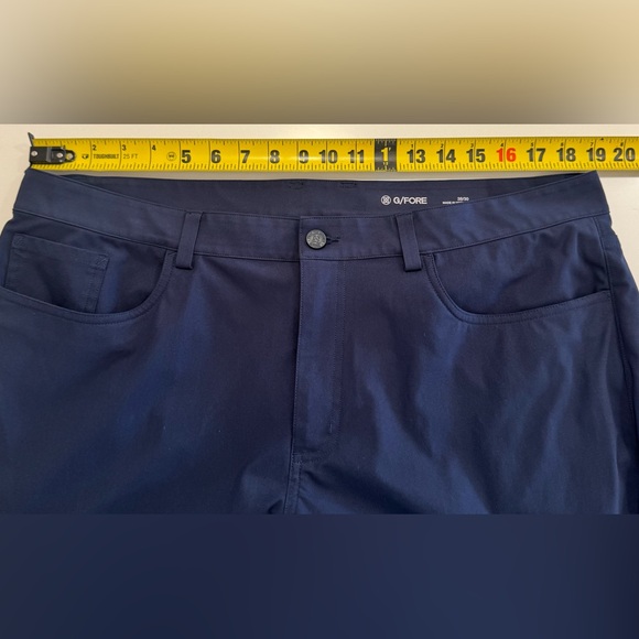 G/Fore Pants Golf Performance 5 Pocket Size 38x30 (38X25) Mens Blue Straight Fit - Picture 8 of 11